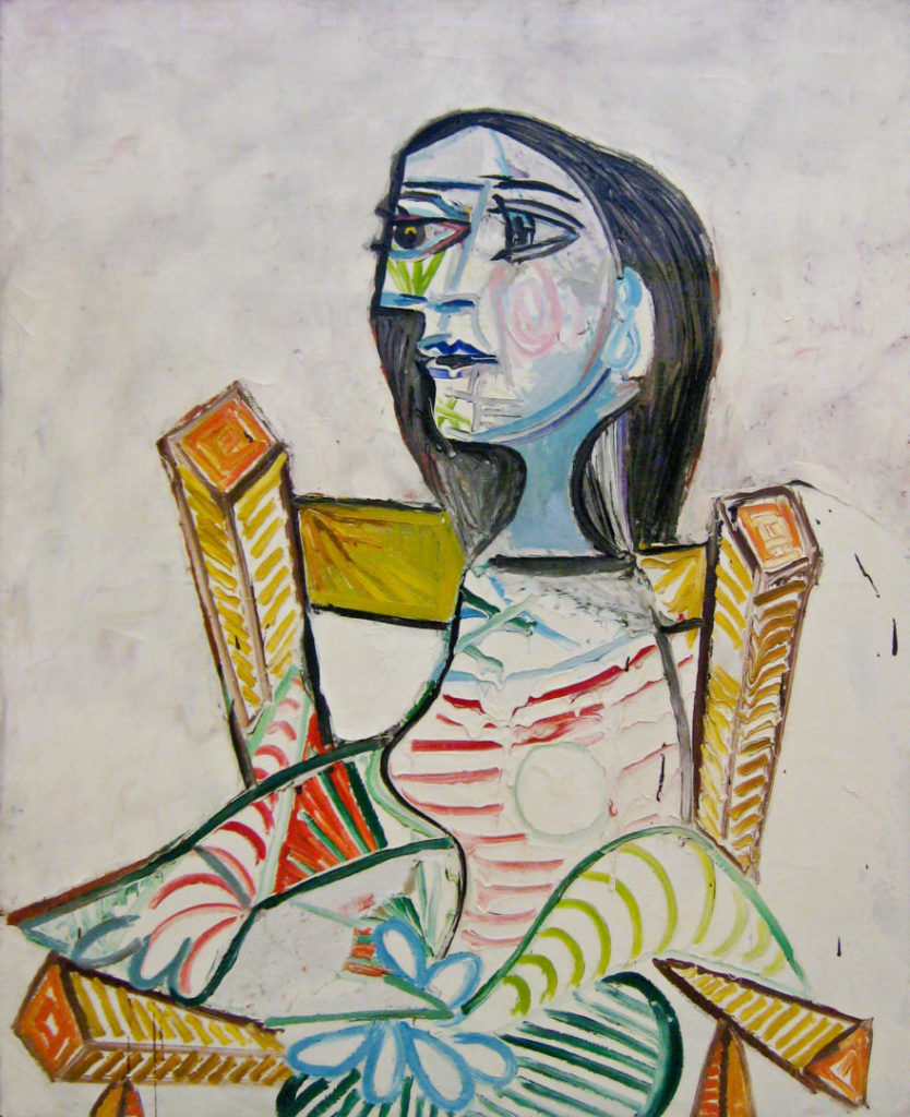 Picasso painting of a woman