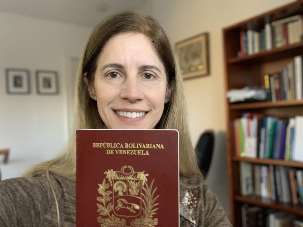 Woman with Venezuelan passport